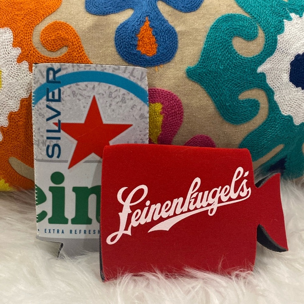 🇺🇸3/$20 Heineken, Leinenkugel’s Can Koozie Cooler / Insulator. 2 count.
